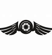 Image result for Wing and Wheel Black and White Stencil