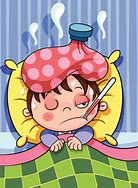 Image result for Cartoon Sick Thermometer