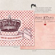 Image result for Queen of Hearts Card Printable