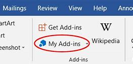 Image result for Add-Ins Tab