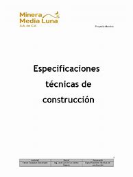 Image result for Especificaciones De Construccion