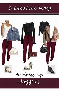 Image result for HIW to Dress Up Joggers