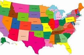 Image result for USA Political Map Colored