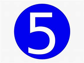Image result for Blue Number 5 with Circle