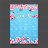 Image result for Floral Printable Calendar 2019