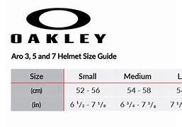 Image result for oakley snowboard helmets sizing charts