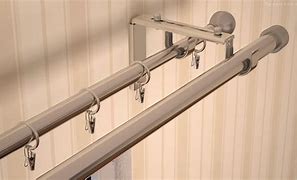 Image result for Polished Silver Curtain Rods