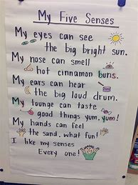 Image result for Preschool 5 Senses Poem