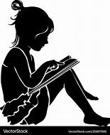 Image result for girls read books vectors