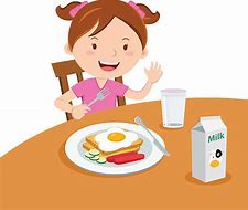 Image result for A Girl Eating Her Breakfast Drawing