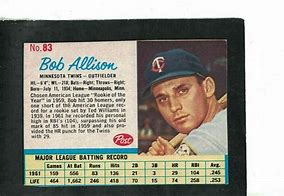 Image result for Bob Allison Baseball