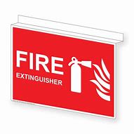 Image result for Fire Extinguisher Ceiling. Sign