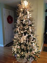 Image result for Champagne Color Christmas Tree Decor