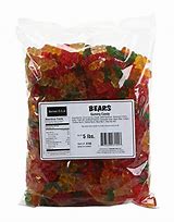 Image result for Black Cherry Gummy Bears 5 Pound Bag