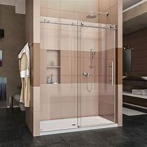 Image result for Double Sliding Shower Doors Frameless