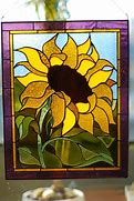 Image result for Stained Glass Sunflower