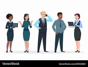 Image result for Cartoon Picture Office People Moving Around
