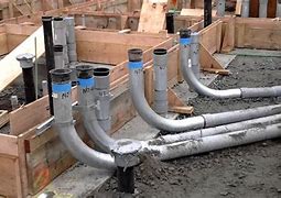 Image result for Electrical PVC Pipe in Concrete Pedestal