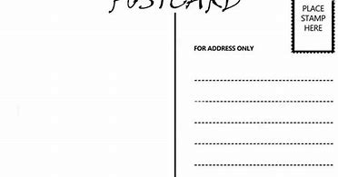 Image result for Free Blank Printable Postcards Templates