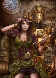 Image result for Steampunk Person Drawings