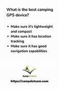 Image result for No GPS in Camping