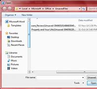 Image result for How to Open an Unsaved Word Document