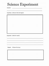 Image result for Science Experiment Template