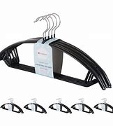 Image result for Commercial Non-Slip Coat Hangers Black