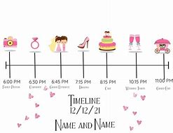 Image result for Wedding Day Timeline Template