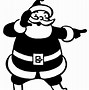 Image result for Santa Claus Clip Art Black and White