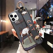 Image result for Leather Case iPhone 12 White Cat