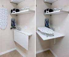 Image result for Wall Mounted Folding Table Laundry Room