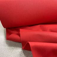 Image result for Solid Red Poly Cotton Fabric