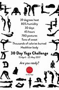 Image result for 30-Day Yoga Challenge Calendar