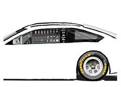 Image result for White NASCAR Car Side View