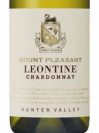 Image result for Mount Pleasant Chardonnay Leontine