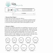 Image result for Etsy Ring Size Chart