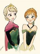 Image result for Cute Elsa and Anna Drawings