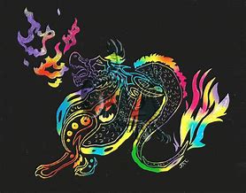 Image result for Dragon Scratch Art