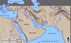 Image result for Middle East Physical Map Rivers