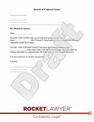 Image result for Breach of Contract Form