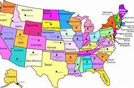 Image result for Us Map without State Names