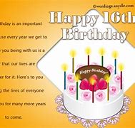 Image result for 16th Birthday Card Messages