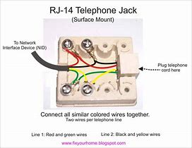 Image result for 6 Wire Phone Cord