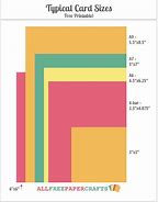Image result for Card Sizes for Card Making