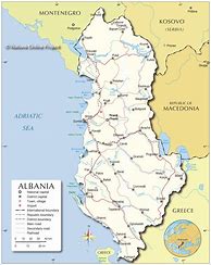 Image result for Albania in Map