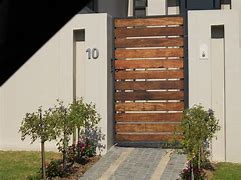 Image result for Horizontal Wood Fence Gate Designs