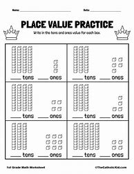 Image result for Place Value Worksheets First Grade