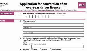 Image result for New Zealand Drivers License Renewal Form Printable