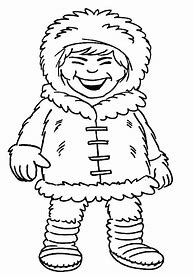 Image result for Eskimo Coloring Page